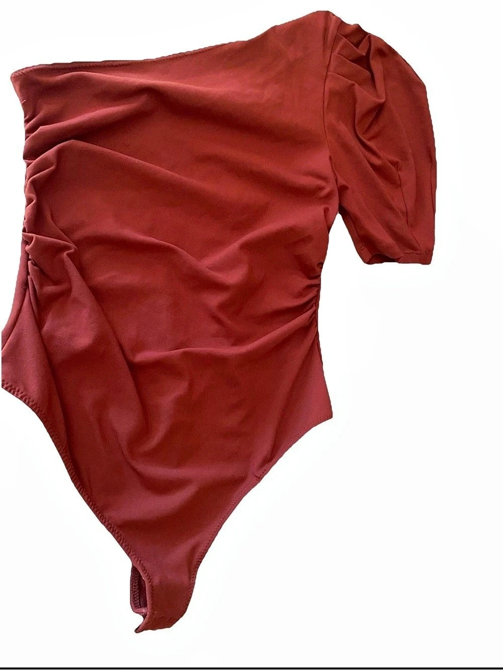 Free People Somethin' Bout You Solid Bodysuit Red